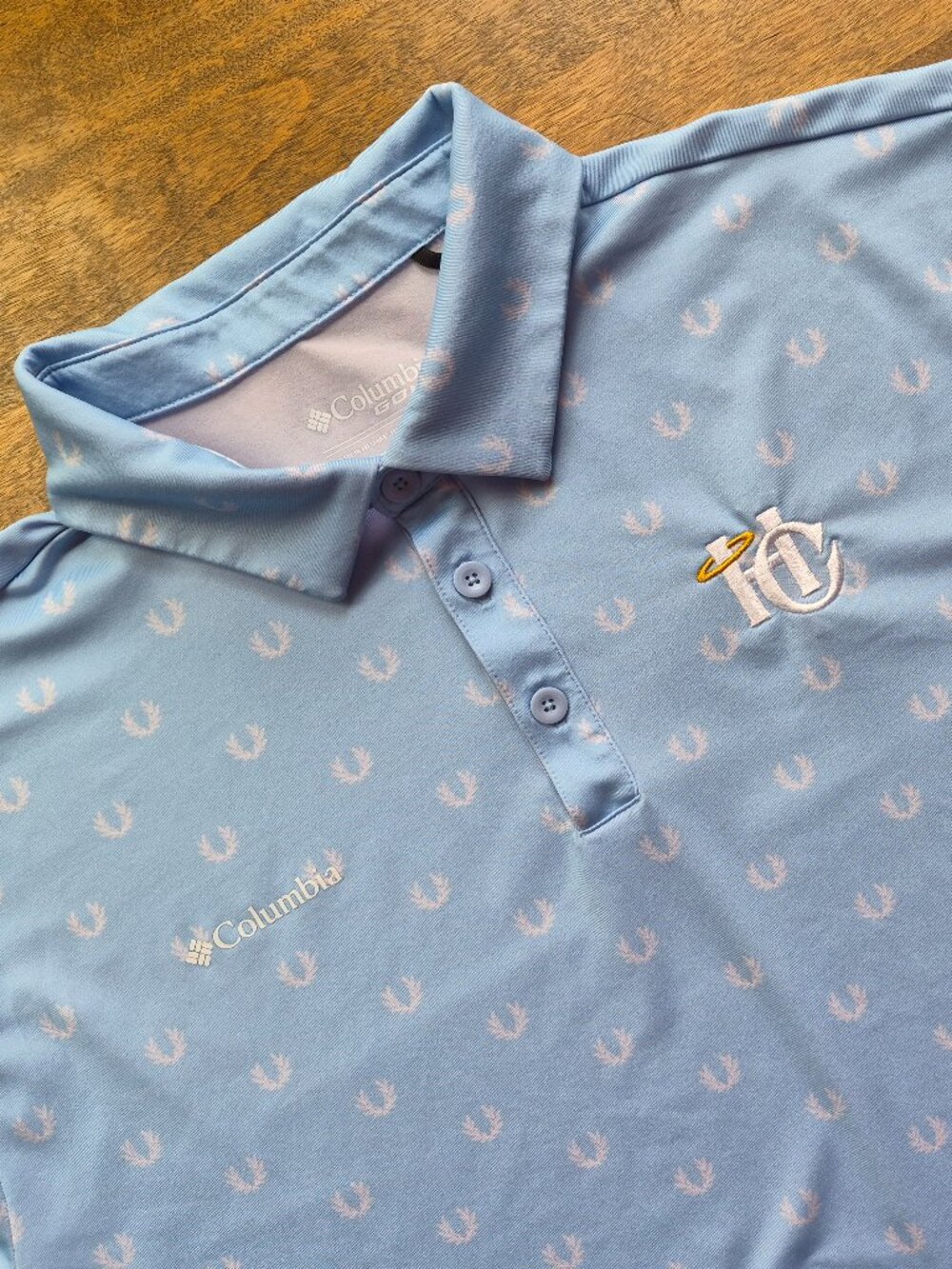 Charleston River Dogs Mens Polo XL Powder Blue Minor League Holy City Columbia